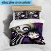 3PCS Beetle Haunted House 3pcs Bedding,Including 3PCS Duvet Cover And 2pcs Pillowcases Perfect for Christmas,Ideal for Bedroom, Dormitory
