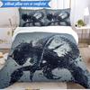 Alien horror Artwork 3pcs K-pop music group Bedding set,Ideal for Bedroom, Dormitory,Including Duvet Cover And 2pcs Pillowcases,Fan gifts