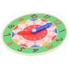 Children Montessori Wooden Clock Toys Hour Minute Second Cognition Clocks