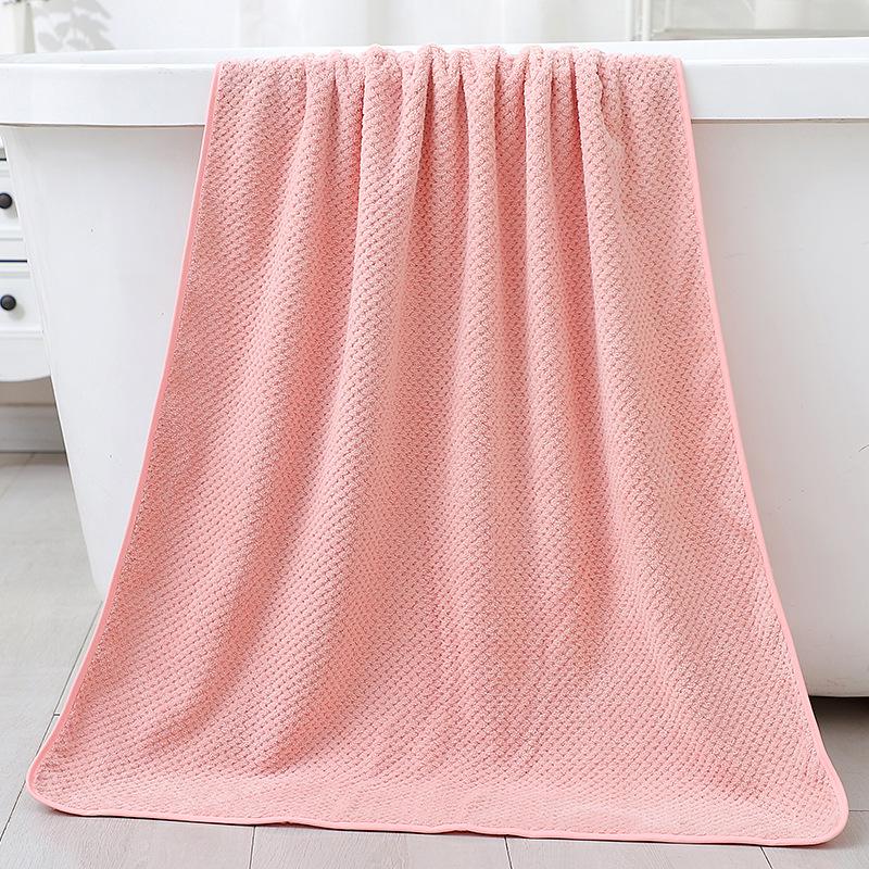 Японское банное полотенце из кораллового флиса с сотами, вафельное банное полотенце с рисунком ананаса, хлопковое впитывающее одеяло, большое банное полотенце для взрослых