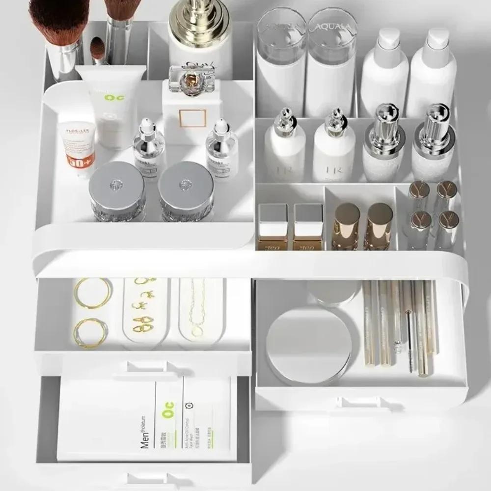 Desktop Makeup Organizer Jewelry Nail Polish Drawer Organizer Office Miscellaneous Items Storage Boxes Lipstick Sorting Cases