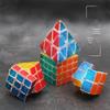 ZCube Transparent Glossy 3-Level Professional Rubik's Cube with 1245-Level Pyramid - Complete Educational Toy Set