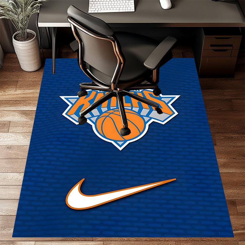 New York Knicks Printed Area Rug Carpet for Bedroom Living Room Home Decor Rugs Mat Non Slip Mat Rug for Bedside