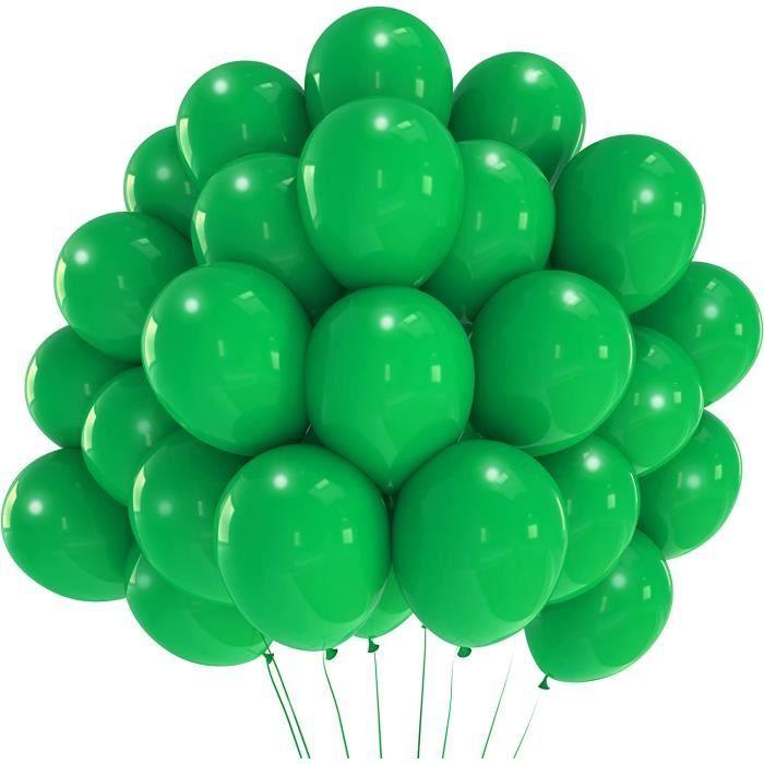 Ballon Baudruche - Vert - 50 Pièces - 10" - Latex Naturel - Hélium