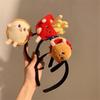 Cartoon Plush Dog Hairband French Fries Hamburger Personalized Hairband Big Chicken Leg Toast Hair Accessories