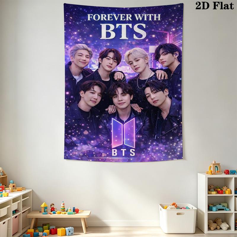 Постельное белье Forever Bts 1 пододеяльник 2 наволочки без наполнителя Мягкий и удобный комплект постельного белья Рождественский подарок на день рождения Подходит для домашнего использования