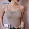 Женская майка-борцовка на тонких бретелях большого размера - Бесшовная майка без рукавов с защитой от просвечивания