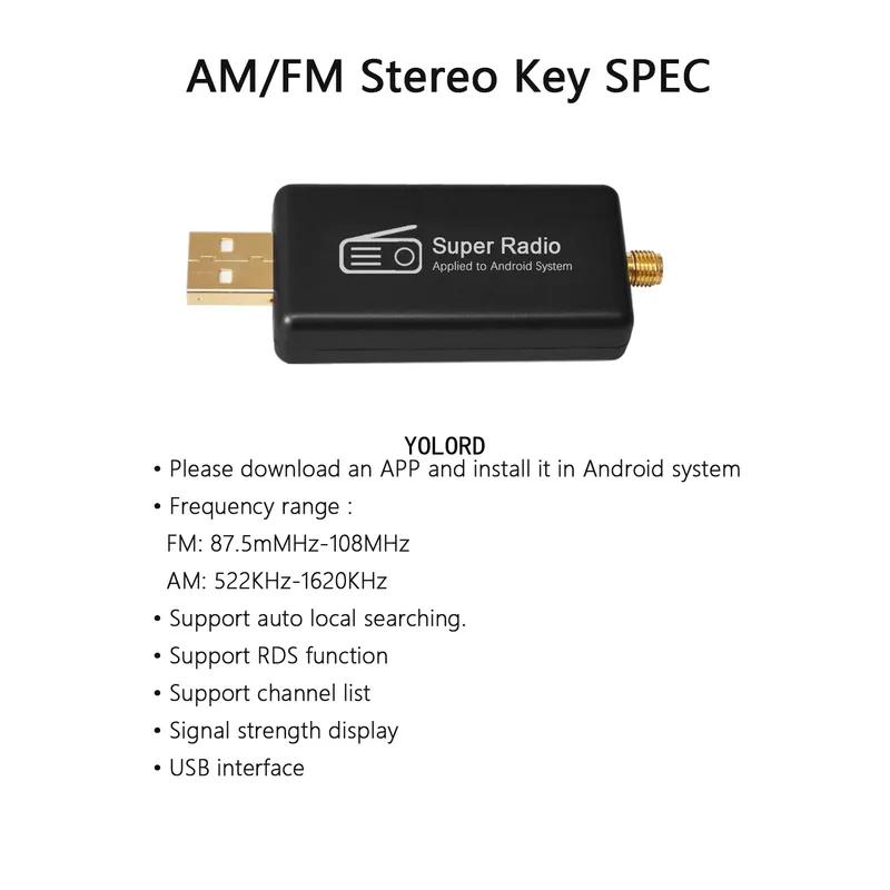 Мини автомобильная радиостанция Plug and Play, стереоадаптер-приемник AM/FM, USB-интерфейс, антенна. Применяется для мультимедийной системы Android.
