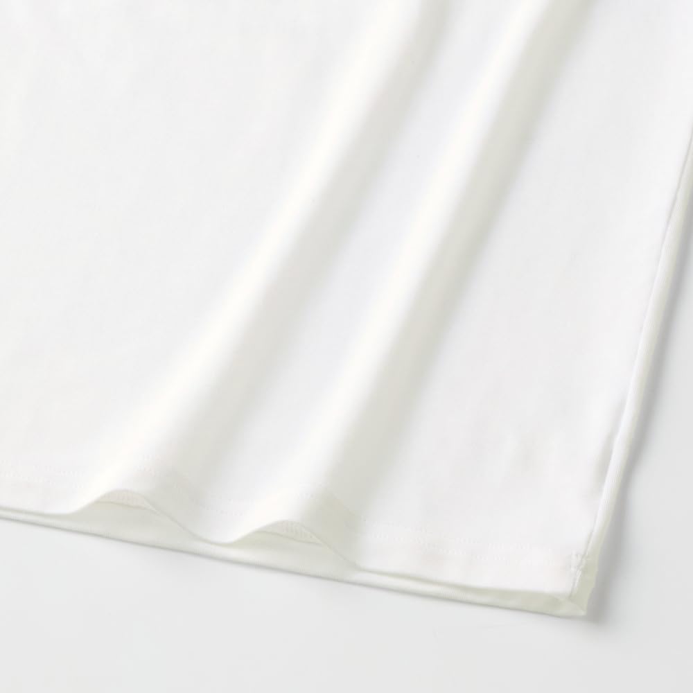 Gunze MCA608N Acedron Мягкий Эластичный Круглый Вырез Длинный Рукав Внутренний Полосатый Размер M Мужской Топ, Ткань, Белый,