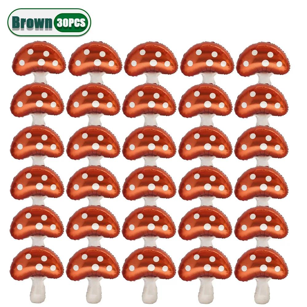 31x21 дюйм Фольгированные шары в виде грибов Большие Тема леса Вечеринка по случаю дня рождения Рождественское украшение Надувные шары-грибы Принадлежности