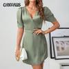 Women's Summer New Fashion Bubble Sleeve Dress