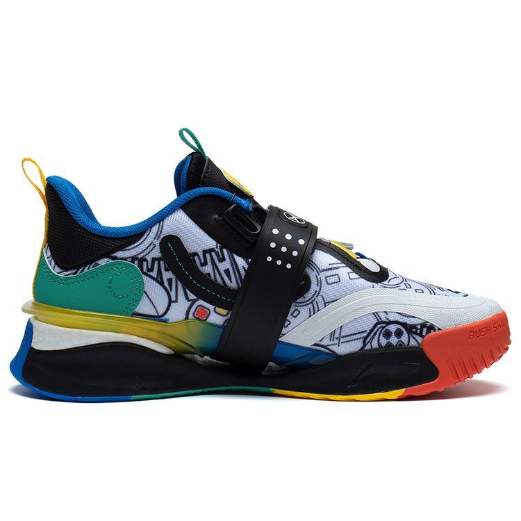 Li Ning Kids Легкие Узоры Амортизация Поддержка Повседневная Обувь Детские Кроссовки Черный Белый Зеленый YKCT002-3