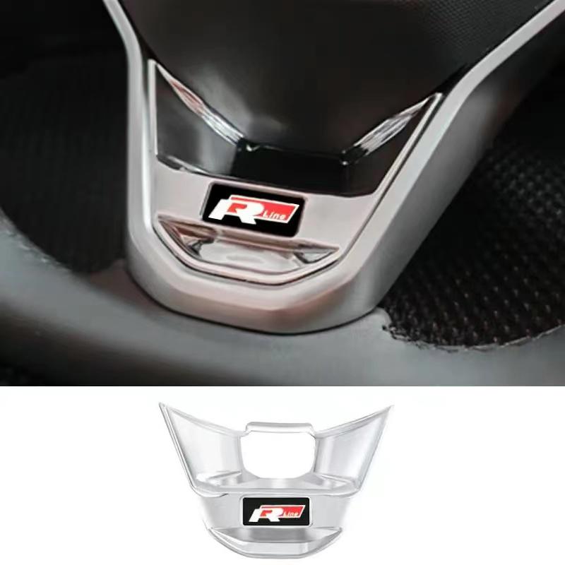 BPZ1 2025 Горячий Логотип GTI R Значок Руля Автомобиля Наклейка Значка Для Volkswagen Rline R GTI Tiguan Passat TROC ID6 Golf 5 6 7 8lt2