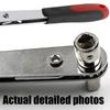 Double Sided 1/4Inch Socket Screwdriver Ratchet Wrench Double Head Hand Tool for Multiple Use and Easy Operations
