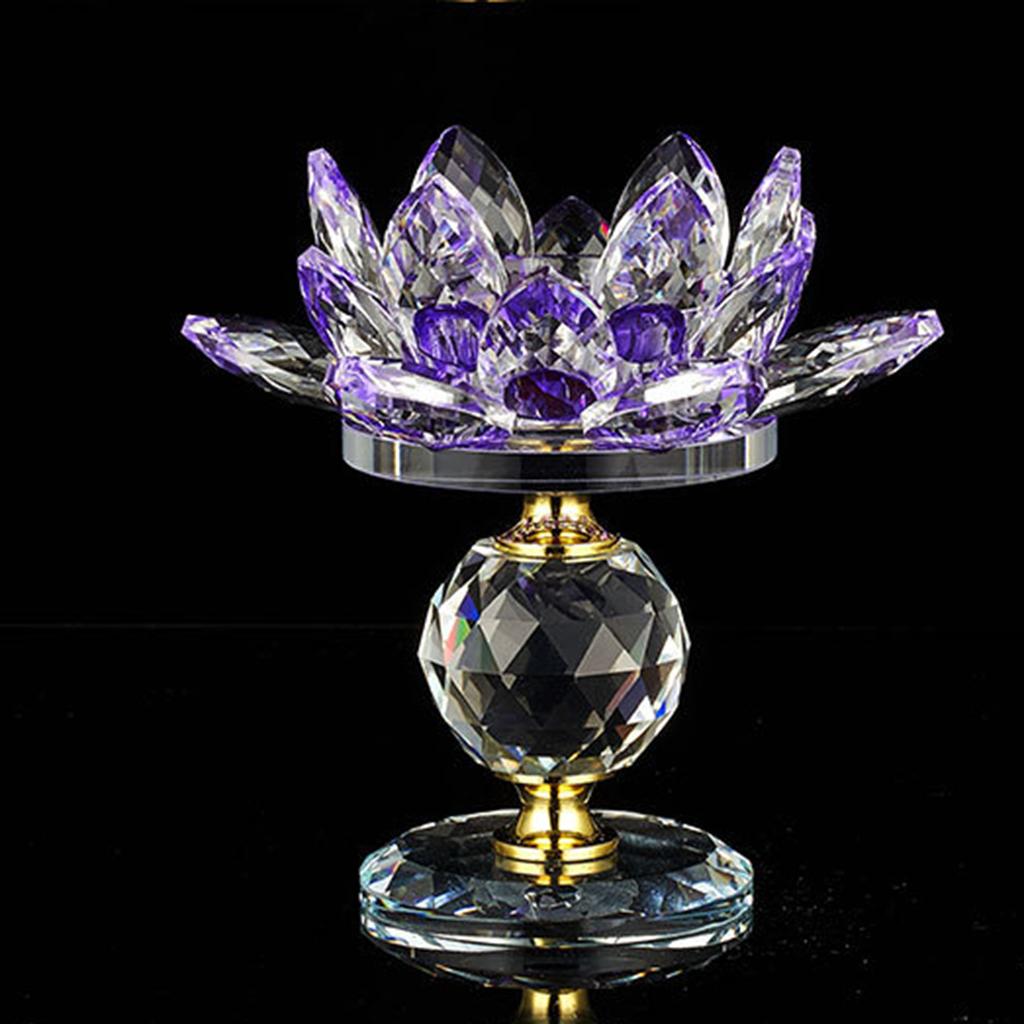 Подсвечник в виде лотоса из прозрачного стекла, подставка для свечей со стеклянным основанием, подсвечник для украшения домашней вечеринки, украшения столовой