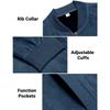 Autumn Suede Solid Color Men's Zipper Jacket Casual Retro Long Sleeved Cardigan Jacket Men's
