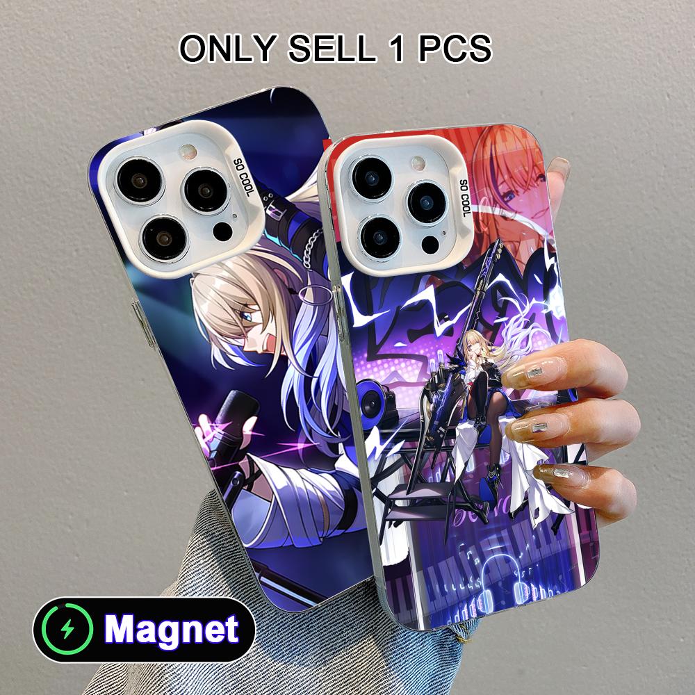 HSR Serval White Translucent MagSafe Mobile Phone Case for iPhone 17 16 15 14 13 12 11 X XR XS Air Pro Max Plus Cover