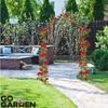 Metal garden pergola for flowers, roses, climbers, support, arch, anchors, garden