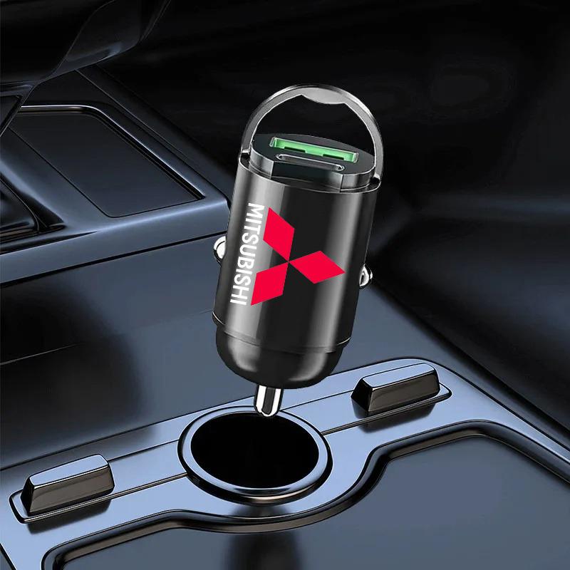 1Pcs Car USB fast charging power adapter Car Accessories For Mitsubishi ASX Lancer Pajero Outlander L200 EVO Lancer EX