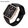 Men's Fashion Quartz Watch Square Three Eyes Six Hands Multifunctional Timing Trendy Quartz Watch