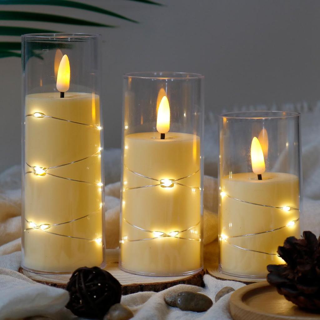 "LED Remote Control Candle Lights for Weddings, Birthdays, Parties & Concerts - Electronic ABS Simulation String Light Decoration"