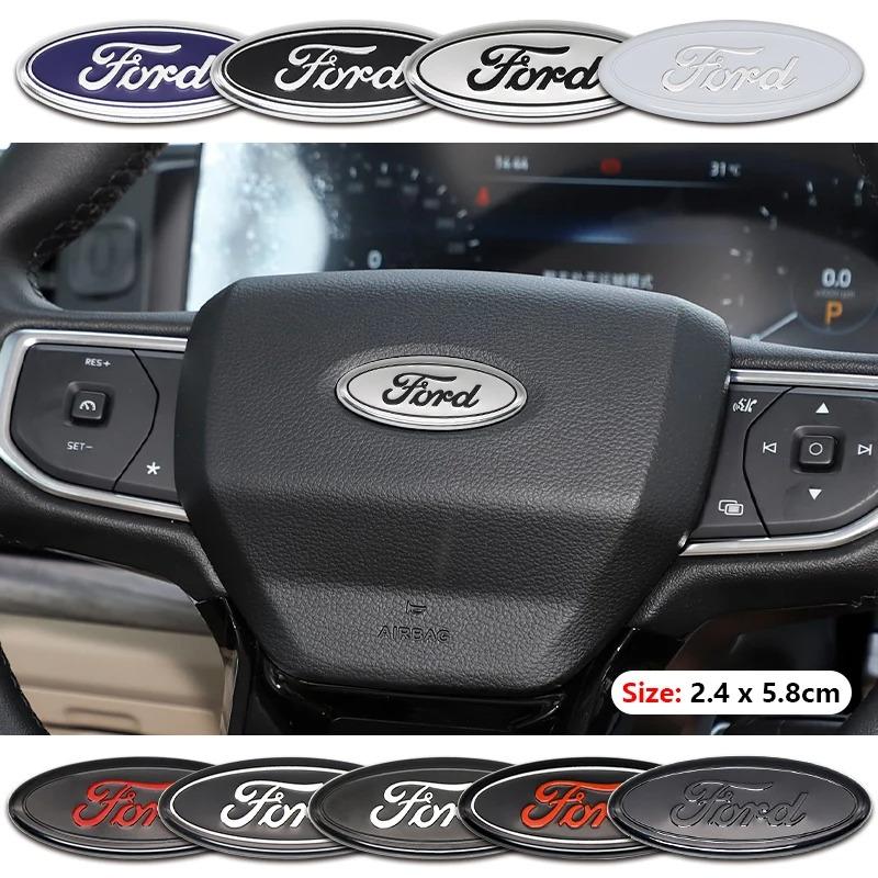 RVQX5 Car Styling Logo Steering Wheel Center Badge Logo Sticker interior Accessories For Ford Focus 3 MK2 Fiesta MK7 Mondeo MK4 Fusion