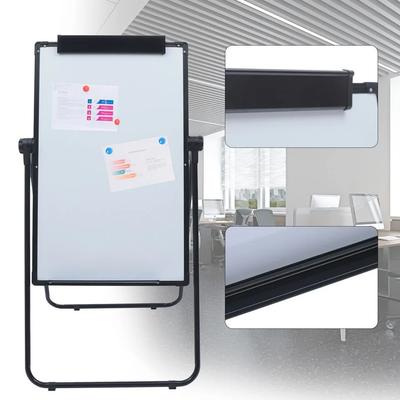 Магнитная белая доска 36x24 дюйма для детей, для домашней школы, мольберт для сухого стирания, двусторонняя, регулируемая по высоте
