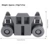 4PCS Dual Wheel Dishwasher Wheels Lower Rack ABS Dish Rack Wheels for W10195417 Kitchen Maintenance