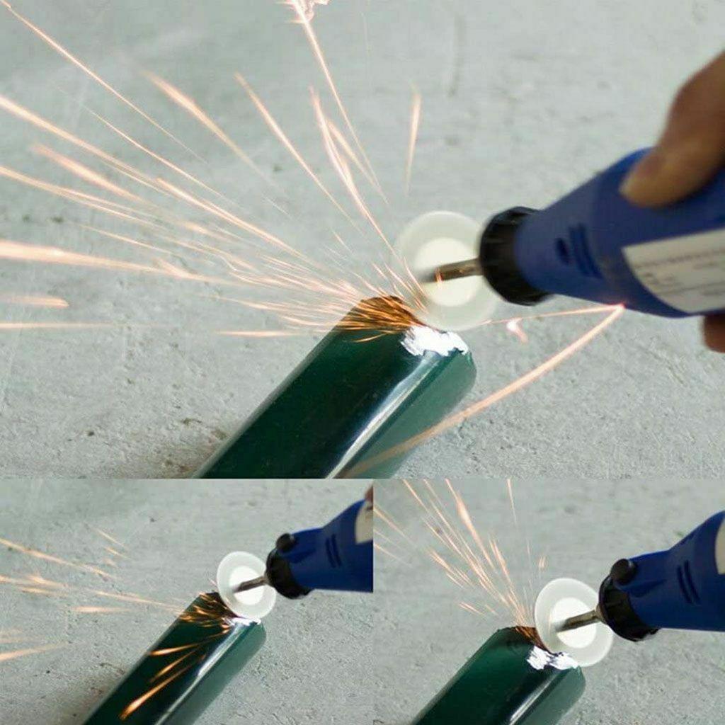 10pcs Diamond Cutting Wheel Sawing Bladings with 2 Connection Shanks 20mm 0.79in Cut off Cutter Discs for Dremel Rotary