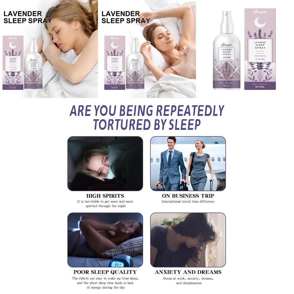 Ксимонс Успокаивающий спрей для сна с расслабляющей лавандой для снятия тревоги и спокойного сна