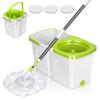 ZNM Newly Developed Rotating Mop Set with Bucket, Washing, Spinning, Adjustable Length, Hand-Crank, Floor Cleaning, 360-Degree Rotation, Suitable for