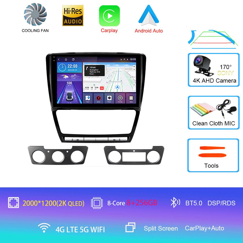Android 14 For Skoda Octavia 2 A5 2008 - 2013 Car Radio Multimedia Video Player Navigation Stereo No 2din 2 Din Dvd