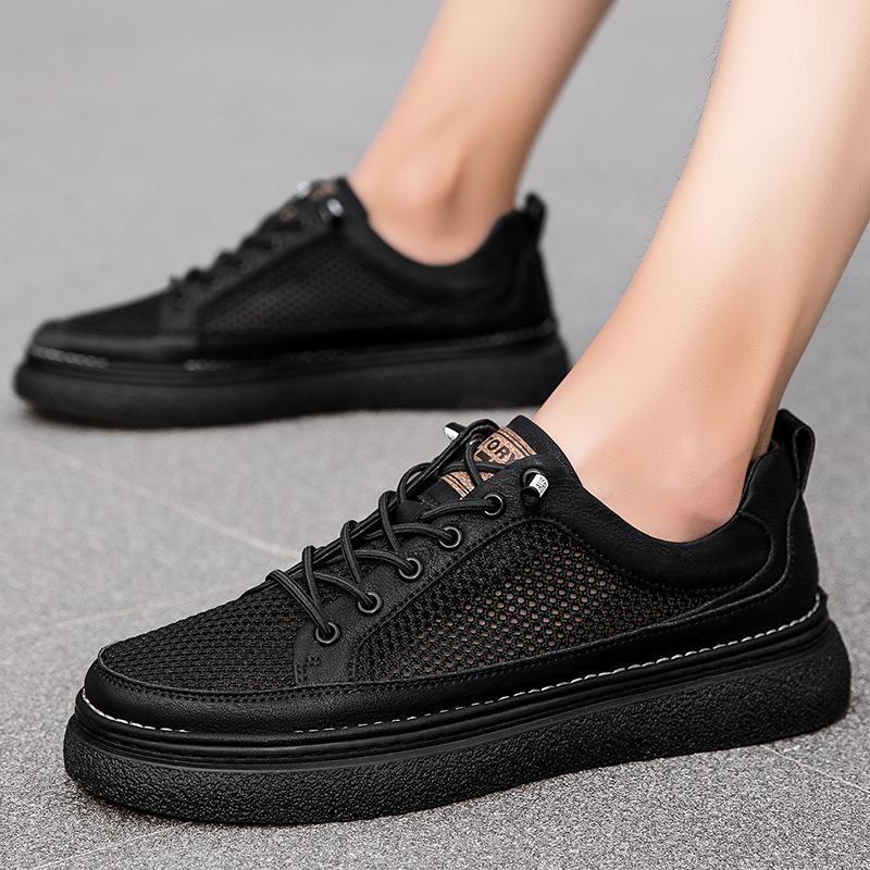 Мужская обувь Обувь из сетки Мужская спортивная обувь Дышащая обувь для вождения Обувь на одном педале Ленивая обувь Повседневная обувь для скейтборда