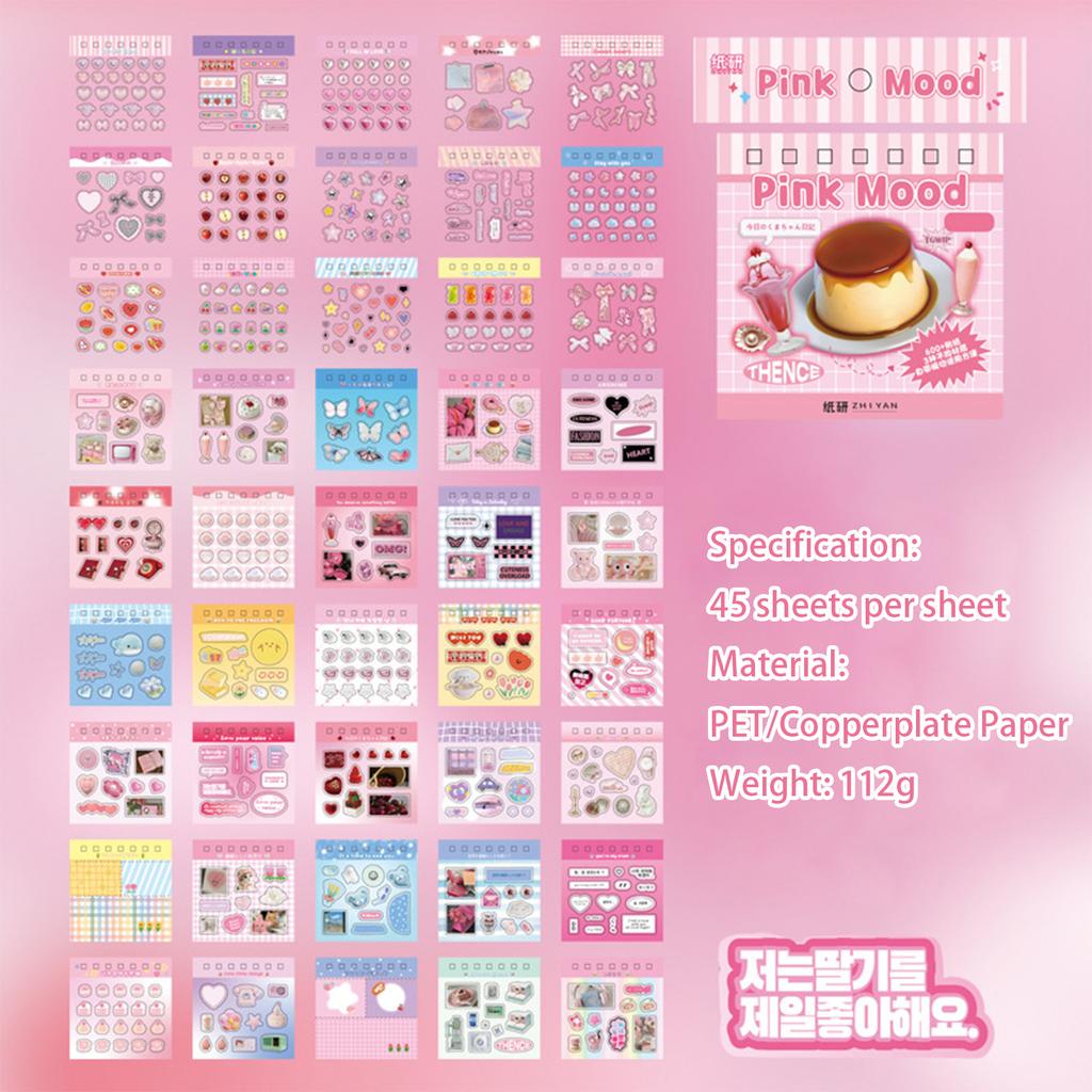 Creative Sticker Book Colorful Holiday Coil Sticker Album Compact Portable Stickers for Journaling Scrapbooking DIY Crafts