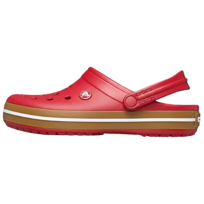 Crocs Bayaband Пластиковые Уличная мода Для улицы Дышащие Сабо Унисекс Красный 212756-7CX