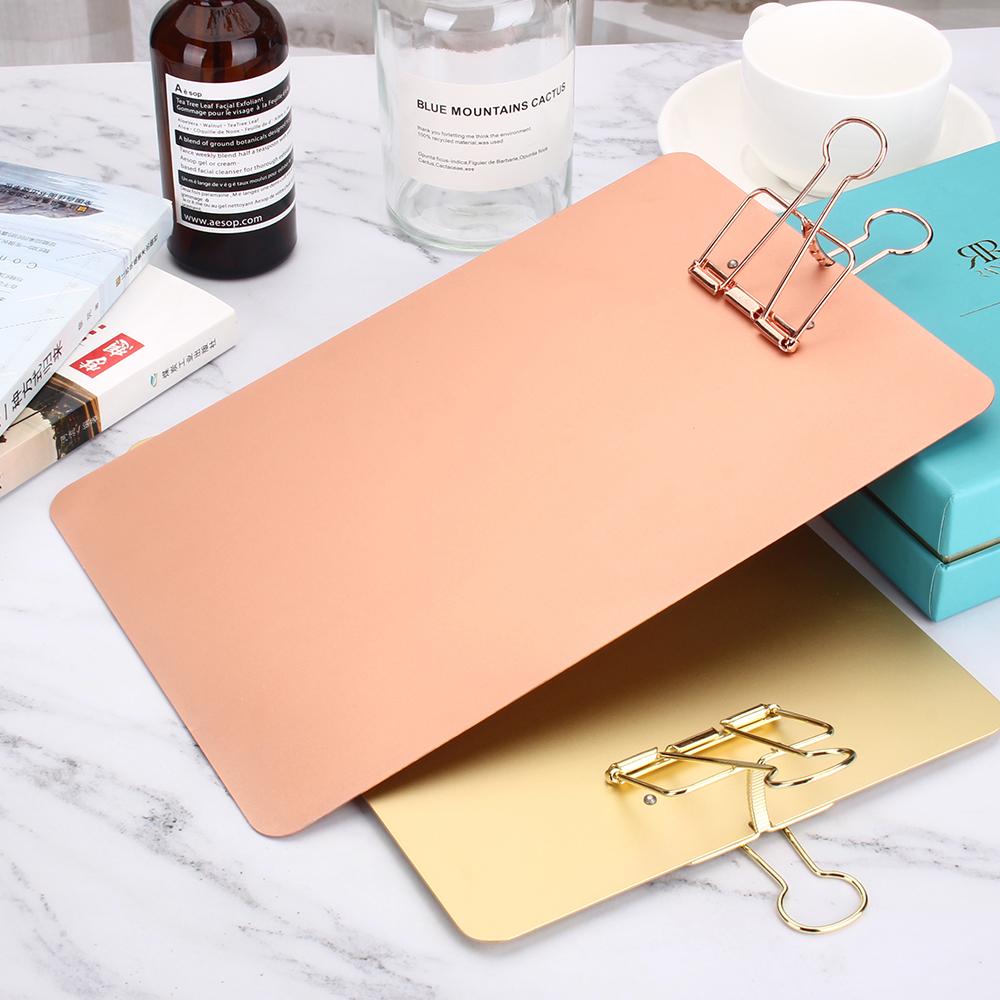 2025 Hot Sale Creative Aluminum Binder Clip A4/A5 Storage Clipboard Hot Sale Creative Aluminum Clip Folder Bag Board File Clip