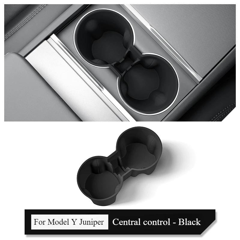 Cup Holder for Tesla Model Y Juniper 2025 Center Console Storage Box Armrest Organiser Non-slip Insert Phone Holder Accessories