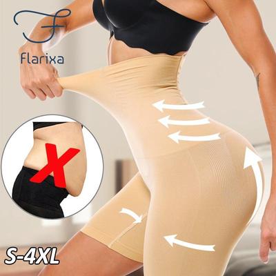 Трусики с высокой талией и плоским животом для похудения, тренажер для похудения, корректирующие форму живота, бесшовные защитные шорты больших размеров