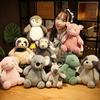 Adorable 25cm Animal Plush Toy Monkey Penguin Dinosaur Soft Stuffed Doll Gift