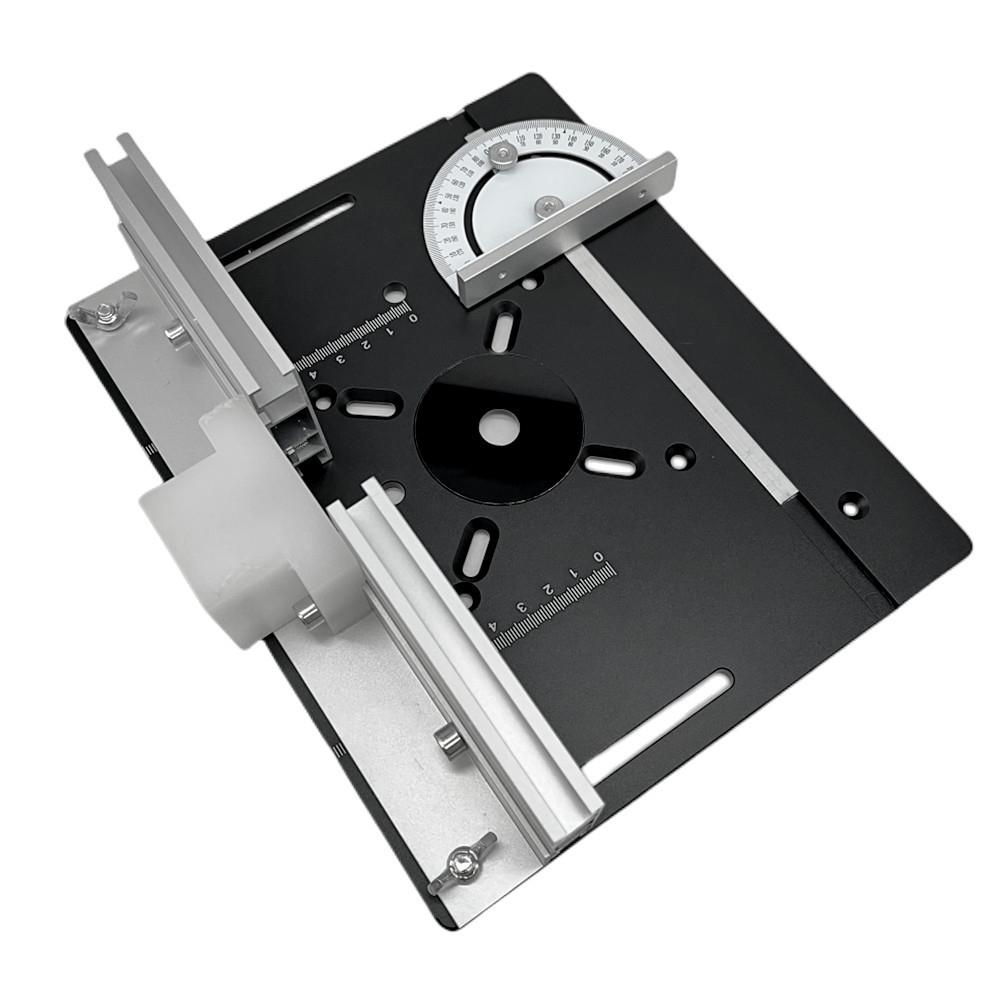 Set of 3 Router Table Insert Plate Aluminum Alloy Wood Milling Flip Board Trimming Machine Engraving Auxiliary Tool Woodworking Benches