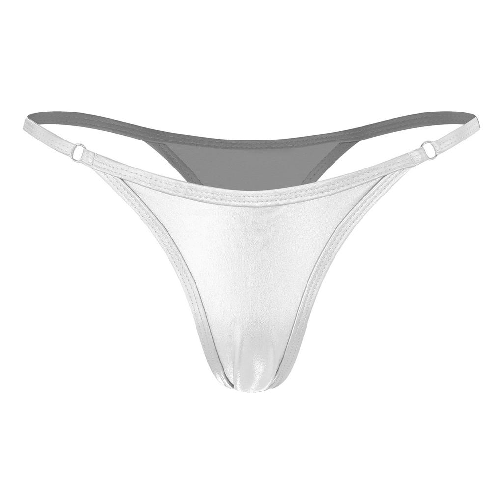 Womens Metallic G-String Thongs Low Rise Micro Briefs Sexy Lingerie Underwear