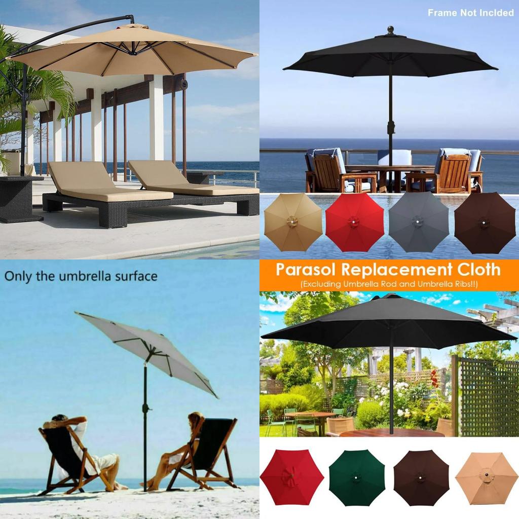 Универсальный пляжный зонт из нейлона 210t для мероприятий на открытом воздухе, защита от дождя и солнца, различных цветов