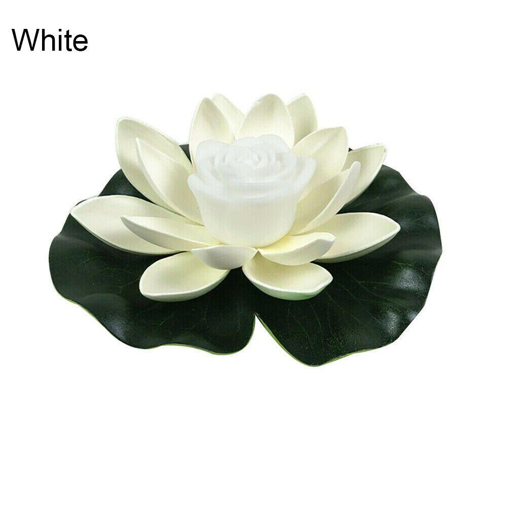 Водный пейзаж Буддийская молитвенная лампа Желаний Цветок Свет Лампа Лотоса Фонтан Бассейн Пруд Лампа