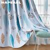 1 шт. NAPEARL 70-80% затемняющие минималистичные современные скандинавские занавески с принтом из полиэстера и растений, прозрачные шторы для гостиной, спальни, домашнего декора