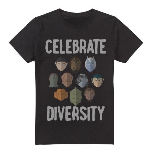 Star Trek Mens The Celebrate Diversity T-Shirt
