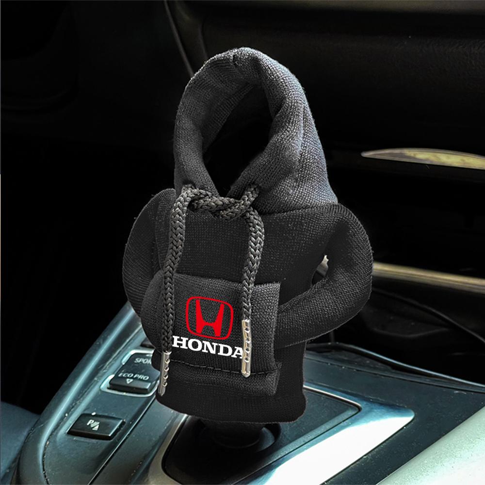 CJPY7 Hoodie Car Gear Shift Knob Cover Sweatshirt Handle Change Lever Cover For Honda Accord Civic CR-V Fit Insight Jazz Mugen Odyssey