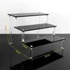 1-5 Tiers Transparent Acrylic Display Stand Risers Rack Display Shelf Clear Pop Figures Cupcake Dessert Perfume Doll Organizer
