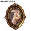 1Pc European Style Desktop Ornaments Random Photo Paper Home Decor Arrange The Table Wall Hanging Retro Classic Ellipse