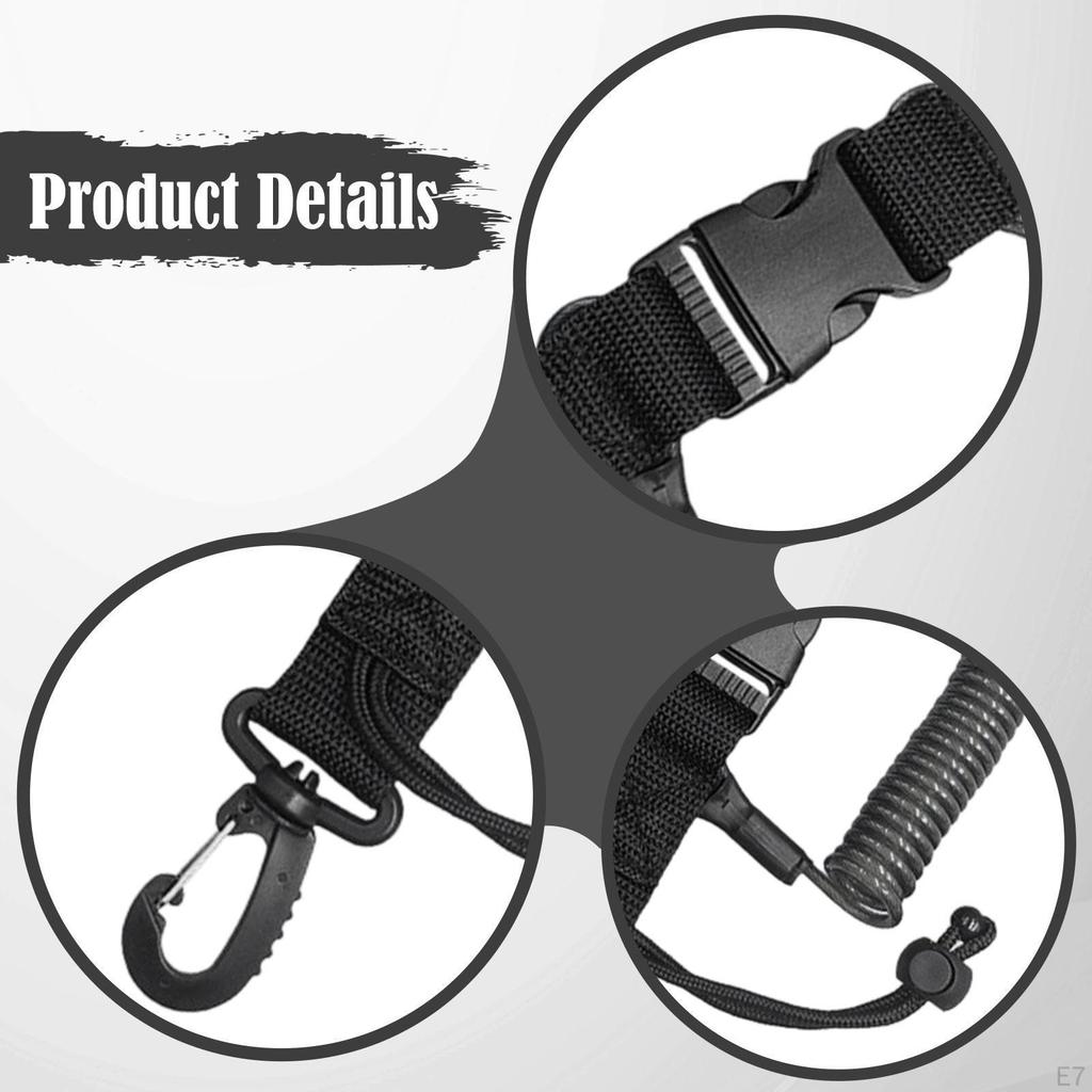 Страховочный шнур для дайвинга, защита от потери, долговечность, аксессуары с быстросъемной пряжкой, многофункциональный для