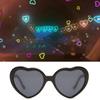 Stars Effects Glasses Watch Lights Change To Love Heart Shape Night Diffraction Eyewear Fashion Party Magic Sunglasses Women Men